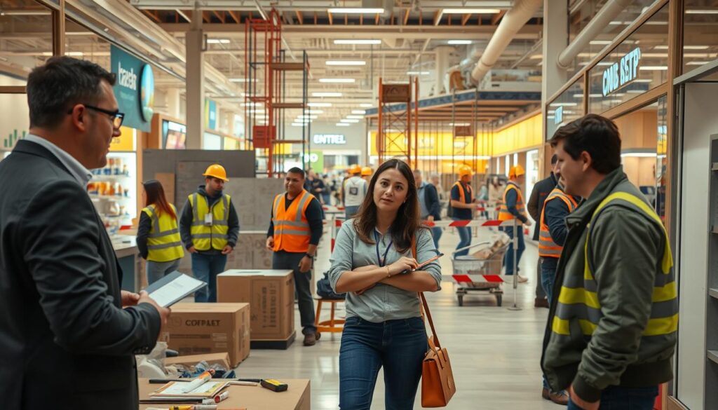 customer disruption during renovation